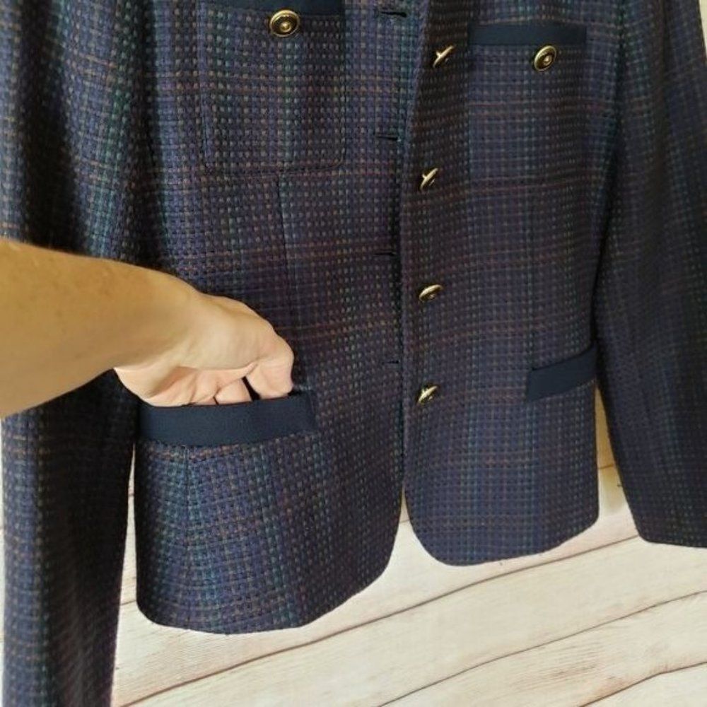 Kasper Asl 100% Wool Button Front Jacket - image 3